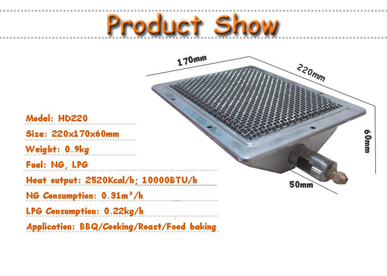 Infrarood BBQ Grills Keramische Rotisserie Brander Aluminium Gasbrander LPG