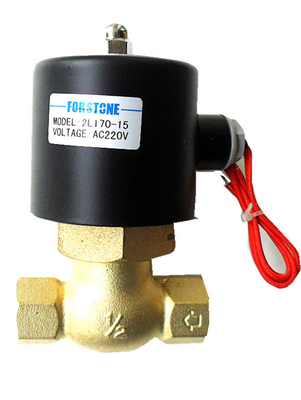 AC 220V 3/4 inch messing elektrisch magneetventiel voor warm water NC