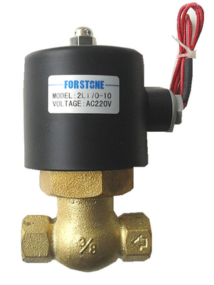 AC 220V 3/4 inch messing elektrisch magneetventiel voor warm water NC