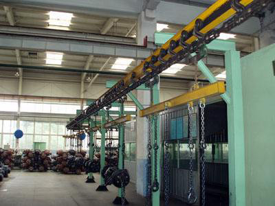 CS Roller Overhead Transportketting Poedercoating Transportapparatuur X348