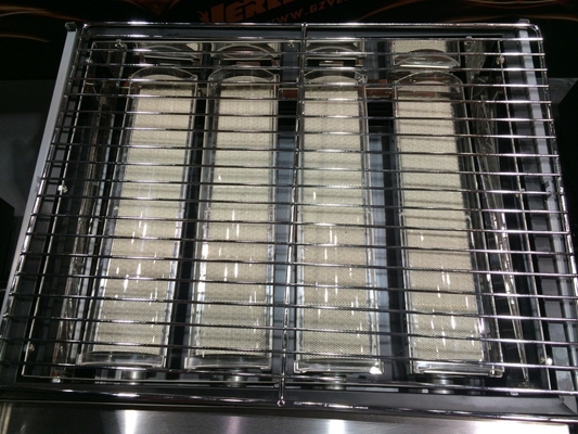 HD400 Gas BBQ Grill Branders Rookloos Vlamloos Gealuminiseerd Staal