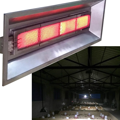 Katalytische keramische infraroodverwarmer 3000 - 5000pa broedmachineverwarmer voor kuikens