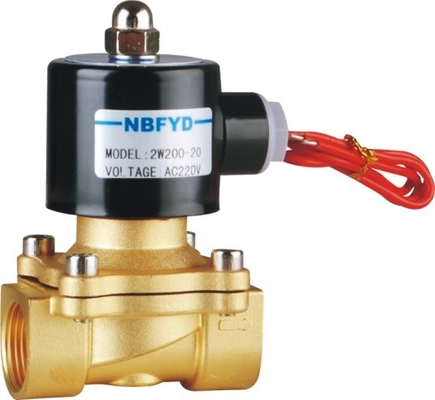 220V Hogedruk Messing Magneetventiel NBR VITON EPDM Afdichting Voor Water Gas Lucht Olie