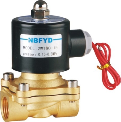 220V Hogedruk Messing Magneetventiel NBR VITON EPDM Afdichting Voor Water Gas Lucht Olie