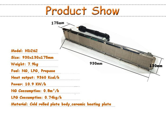Industrieel Katalytisch Gas Oven Burner HD262 voor Poederdeklaag het Genezen of Voedselbaksel