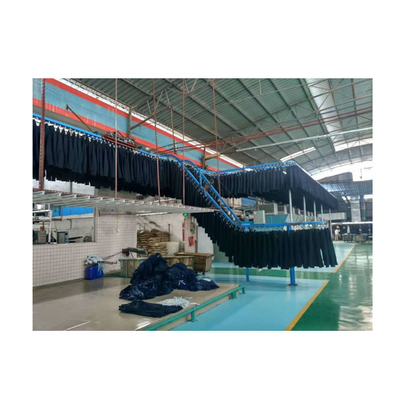 Hangende transportband Transmissie Rollenketting voor Jeans Wasserij Garment Factory