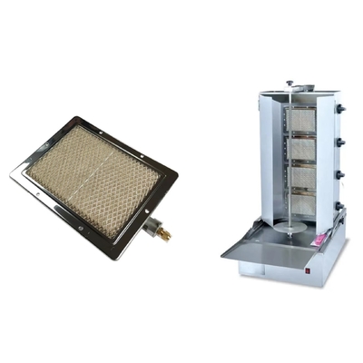 Ceramische Katalytische Barbecuebrander zonder vlammen 220*170MM 2.94KW-Gasinfrared voor Shawarma HD220